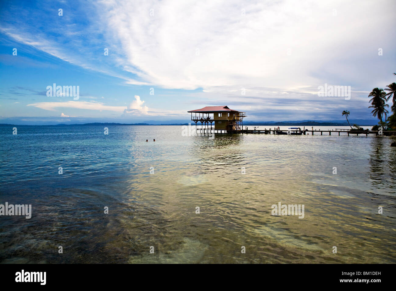 Carenero Insel (Isla Carenero), Bocas del Toro Provinz, Panama, Mittelamerika Stockfoto