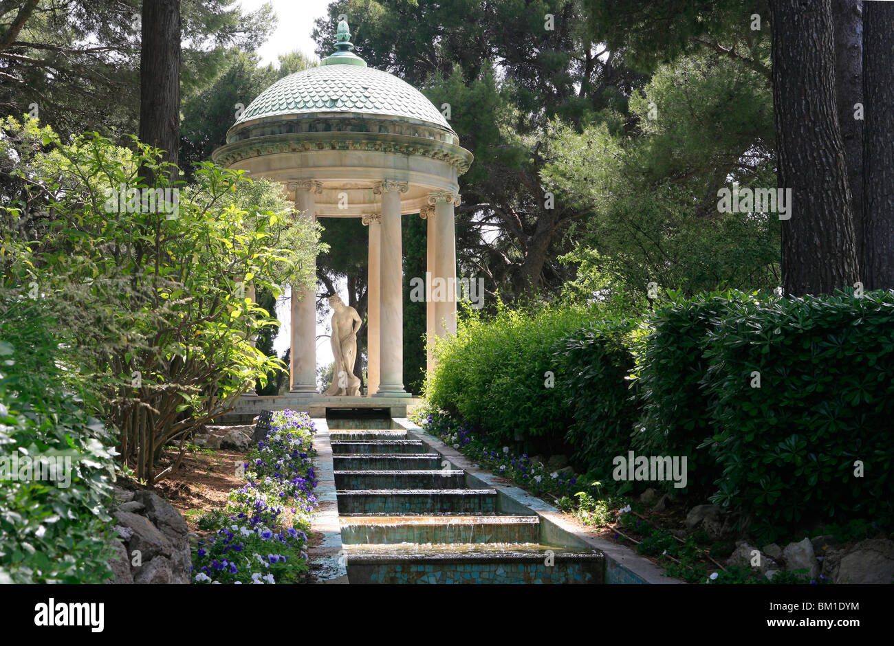 Tempel der Liebe, Villa Ephrussi De Rothschild, St. Jean Cap-Ferrat, Frankreich Stockfoto