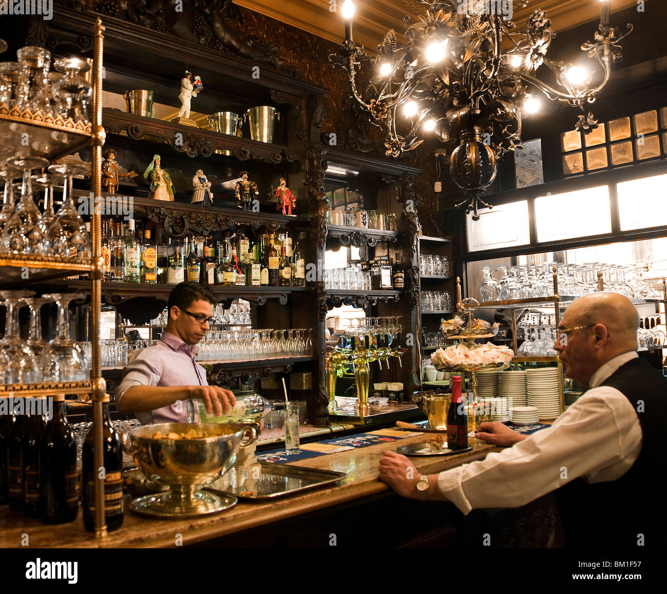Le Cirio Bar Brüssel Belgien Pub Cafe belgischen Stockfoto