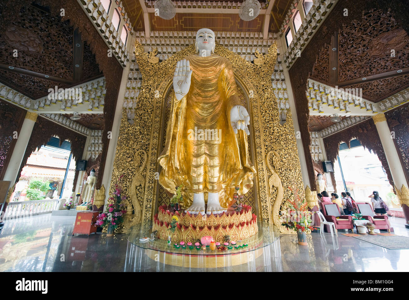 Dhammikarama Burmesen buddhistische Tempel, Georgetown, Penang, Malaysia, Südostasien, Asien Stockfoto