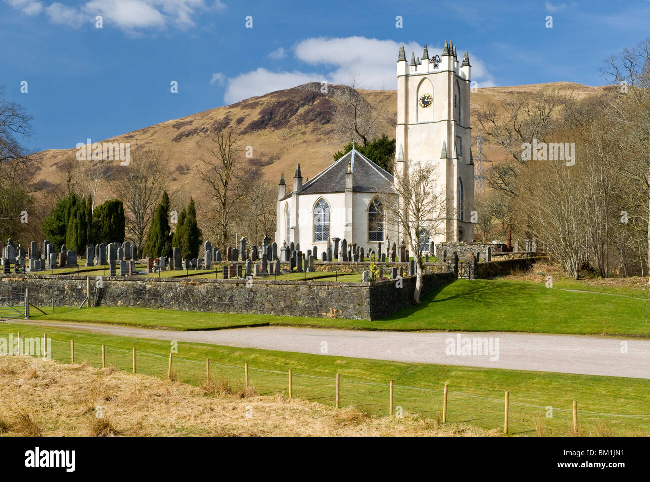 Glenorchy Pfarrkirche, Dalmally, Glen Orchy, in der Nähe von Inverlochy, Argyll & Bute, Scotland, UK Stockfoto