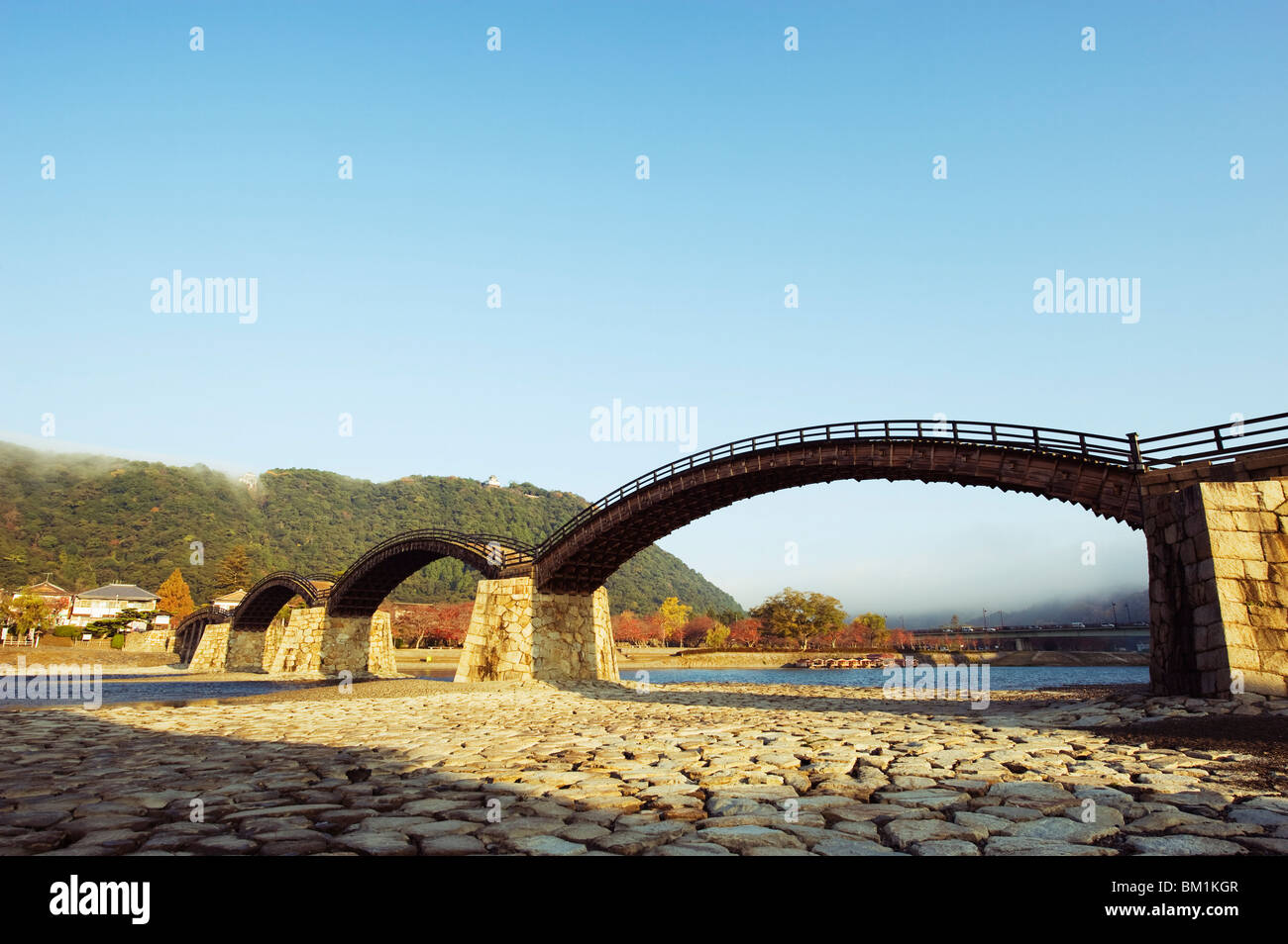 Kintai-Brücke, Iwakuni, Yamaguchi-Präfektur, Japan, Asien Stockfoto