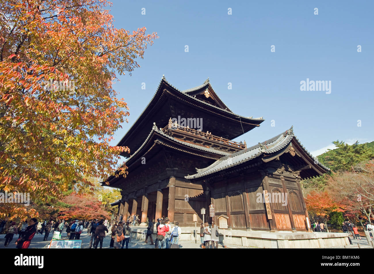 Haupttor des Nanzen-Ji (nanzen)-Tempel, Kyoto, Japan, Asien Stockfoto