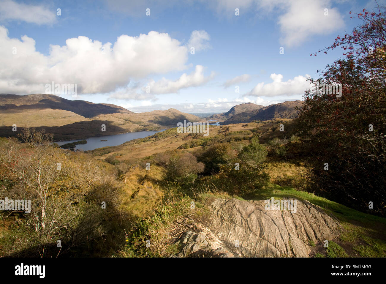 Lake Queen Victoria Ladies View, Obersee, Killarney Nationalpark, County Kerry, Munster, Irland, Europa Stockfoto