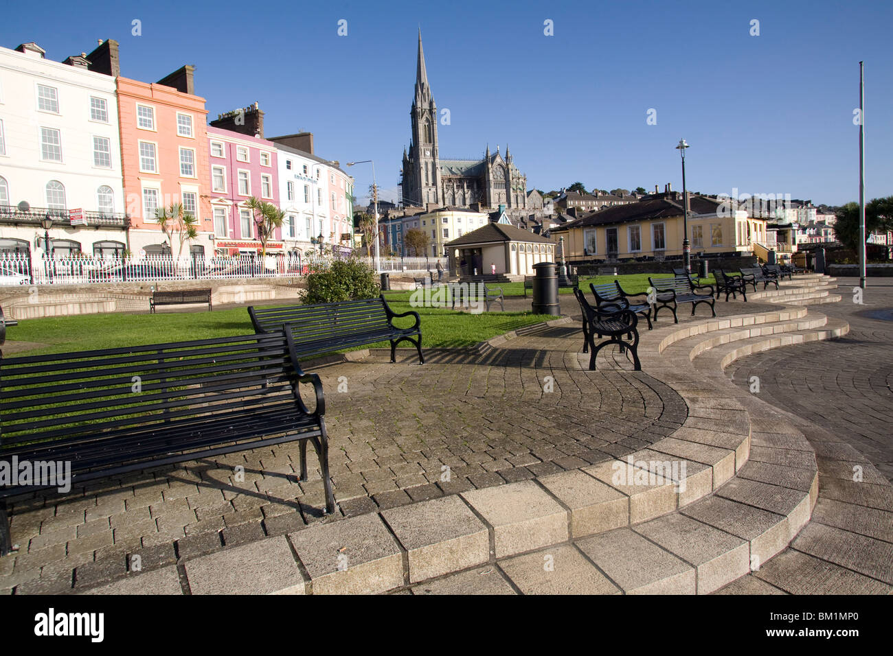 Cobh Strandpromenade, Cobh, County Cork, Munster, Irland, Europa Stockfoto