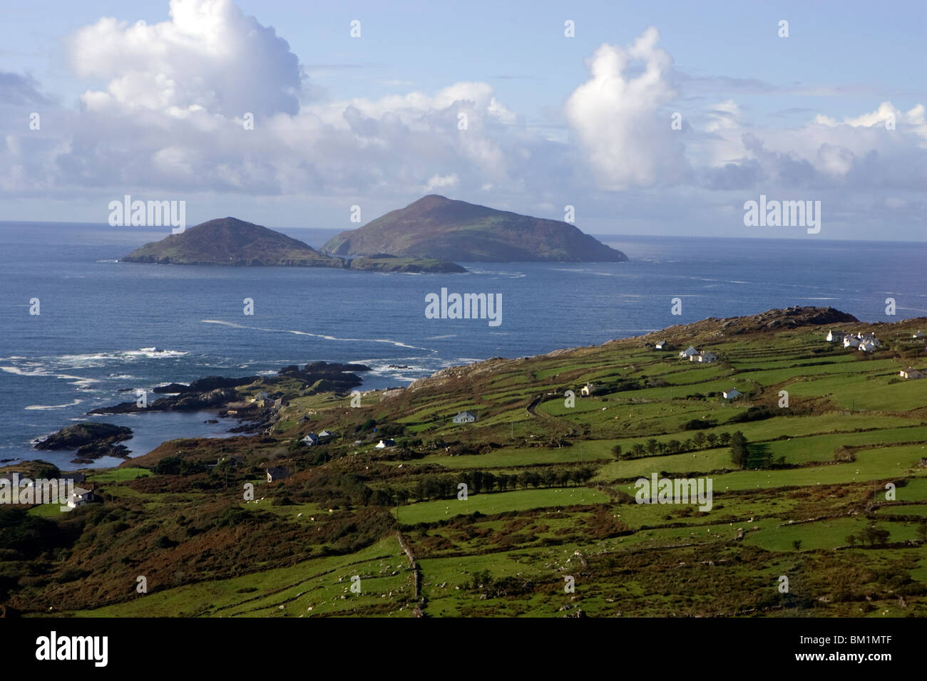 In der Nähe der Beara Halbinsel, Insel des Pferdes und die Insel der Kaninchen, County Cork, Munster, Irland, Europa Stockfoto