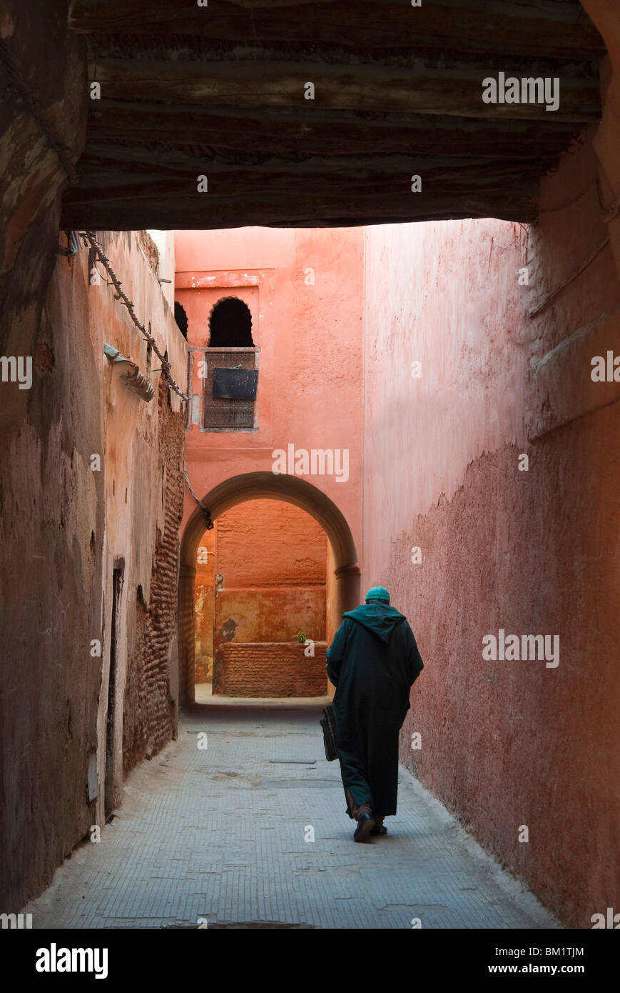 Straße im Souk, Medina, Marrakesch (Marrakech), Marokko, Nordafrika, Afrika Stockfoto