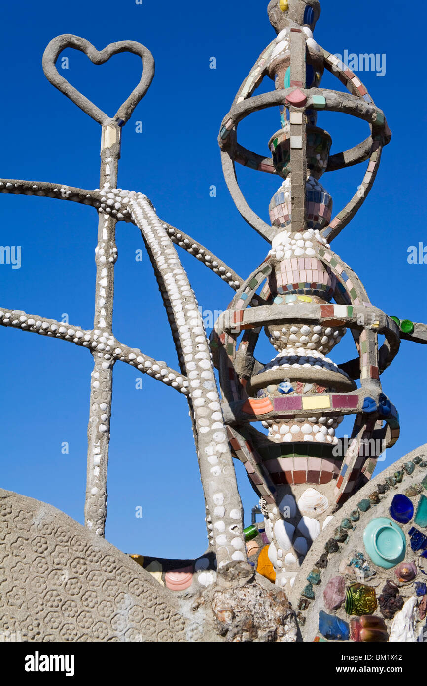 Watts Towers National Historic Landmark, Los Angeles, California, Vereinigte Staaten von Amerika, Nordamerika Stockfoto
