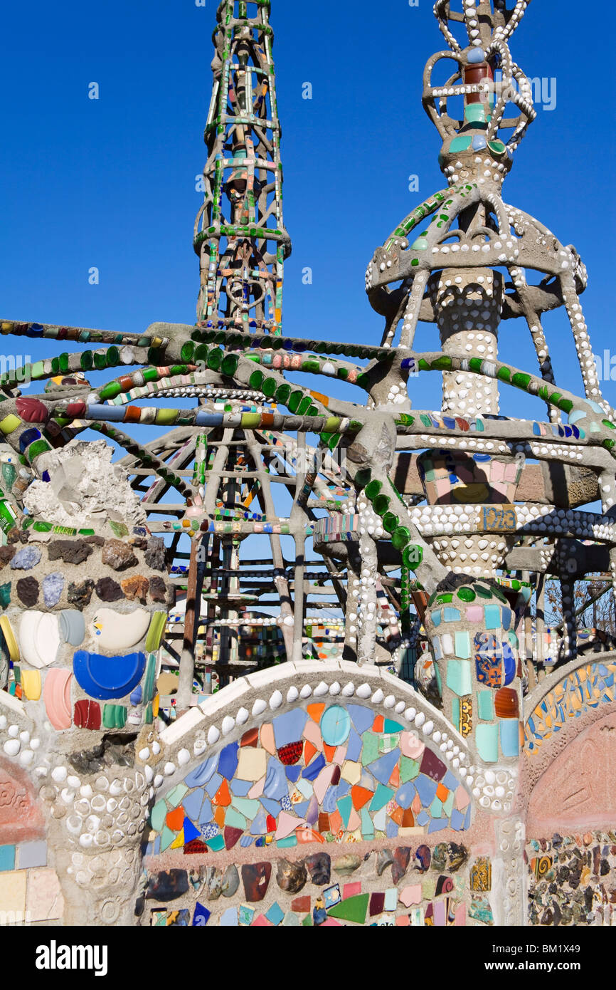 Watts Towers National Historic Landmark, Los Angeles, California, Vereinigte Staaten von Amerika, Nordamerika Stockfoto