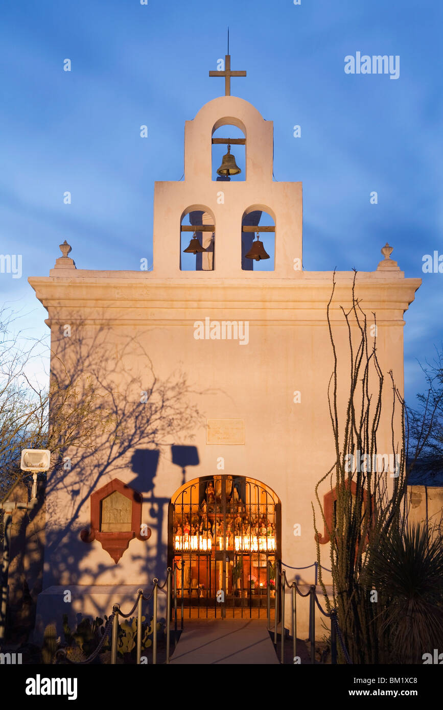 Mission San Xavier del Bac, Tucson, Arizona, Vereinigte Staaten von Amerika, Nordamerika Stockfoto