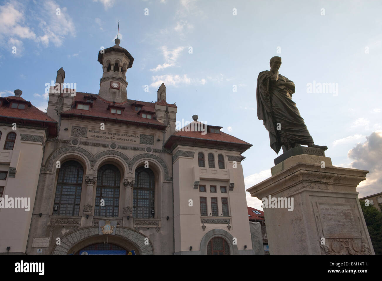 Ovid-Statue, Ovid-Platz, Geschichte und archäologische Museum, Constanta, Rumänien, Europa Stockfoto