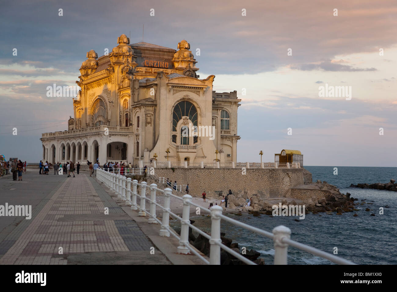 Casino, Uferpromenade, Constanta, Rumänien, Europa Stockfoto
