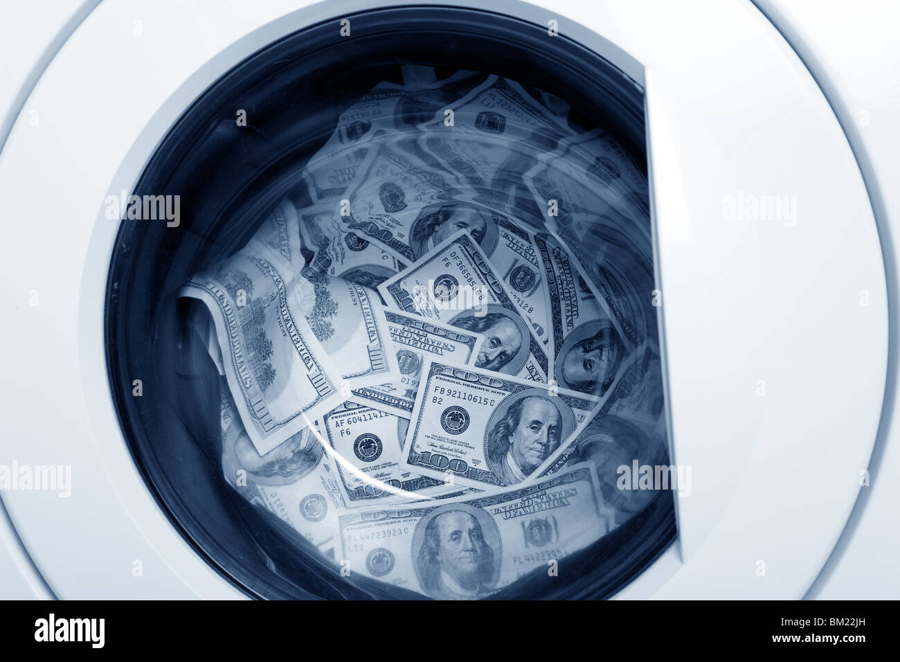Geldwäsche, organisierte Kriminalität Konzept Stockfoto