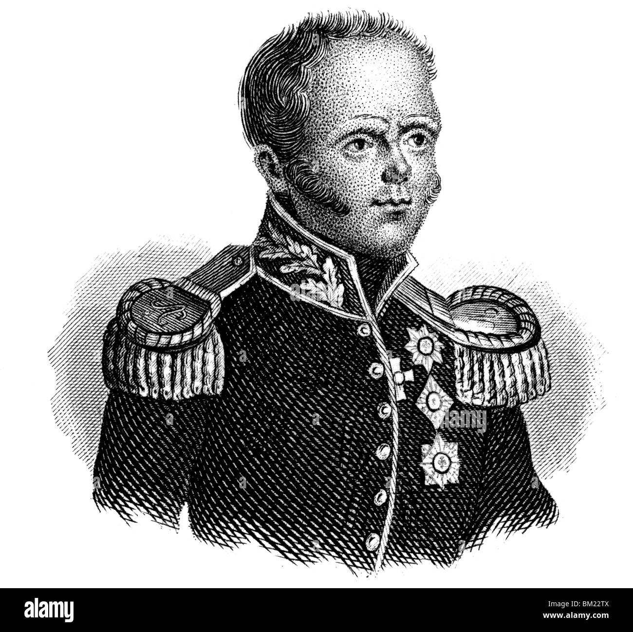 Grand Duke Constantine Pavlovich von Rußland Stockfoto