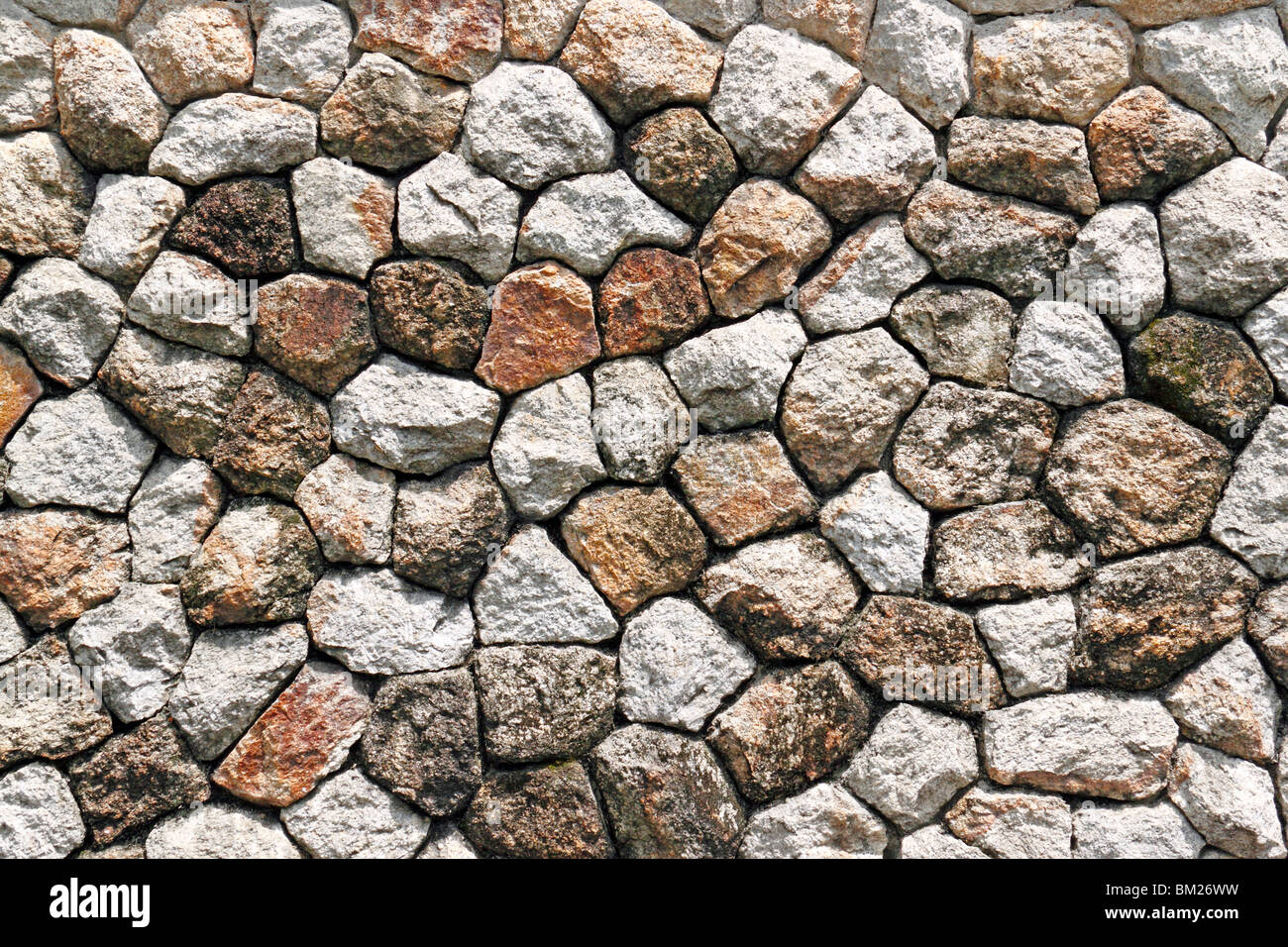 Granit stein Wand für strukturelle Hintergrund. Stockfoto