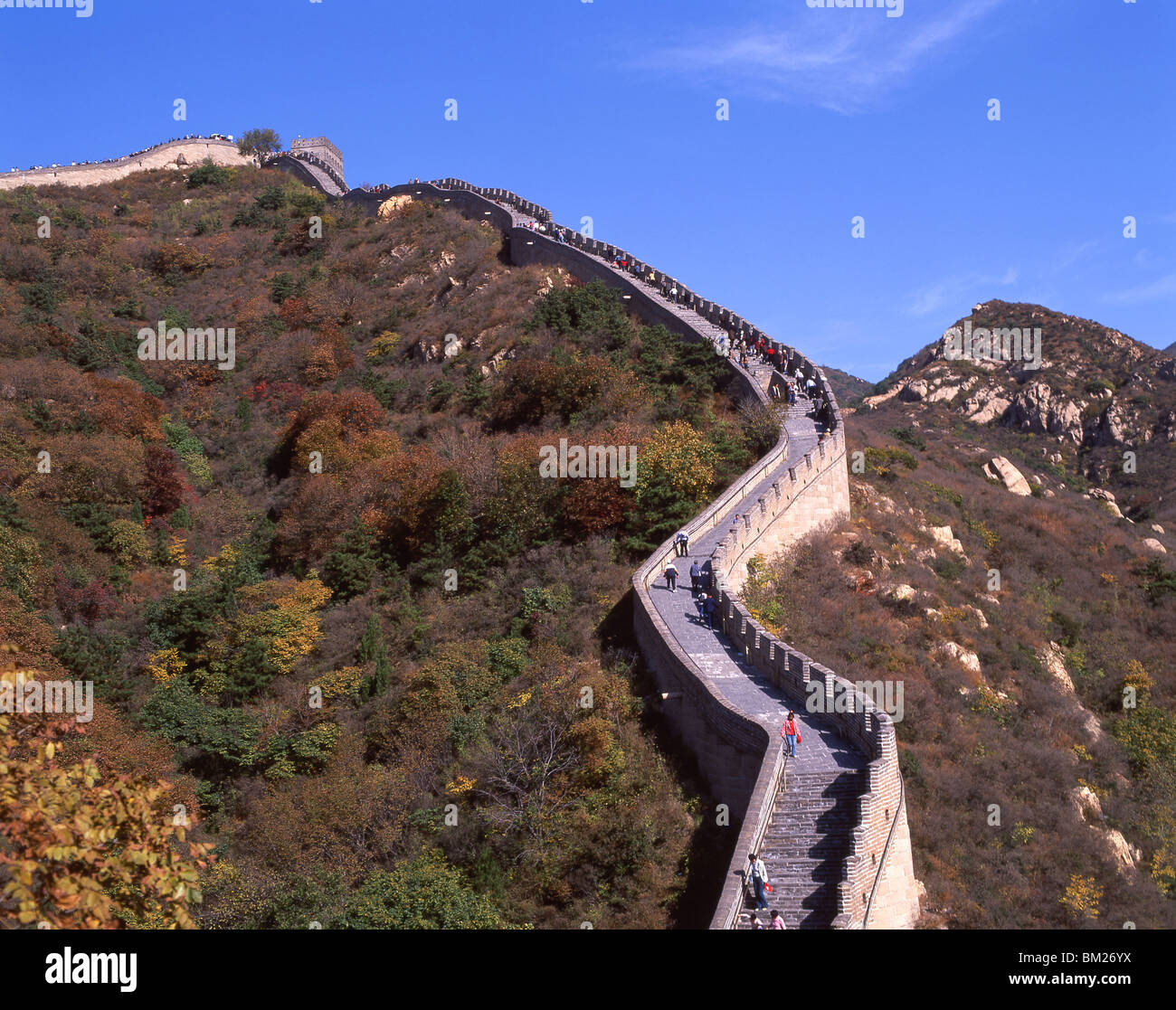 Great Wall Of China, Badling, Peking und Nordosten der Volksrepublik China Stockfoto