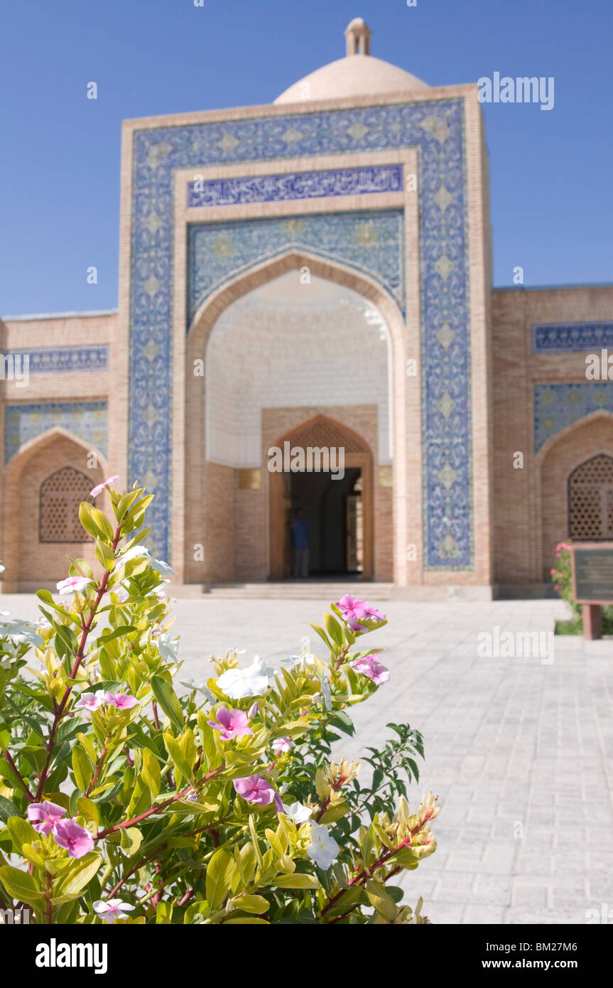 Eingangstor des Emirs Sommer Palast, UNESCO Weltkulturerbe, Buchara, Usbekistan, Zentralasien Stockfoto