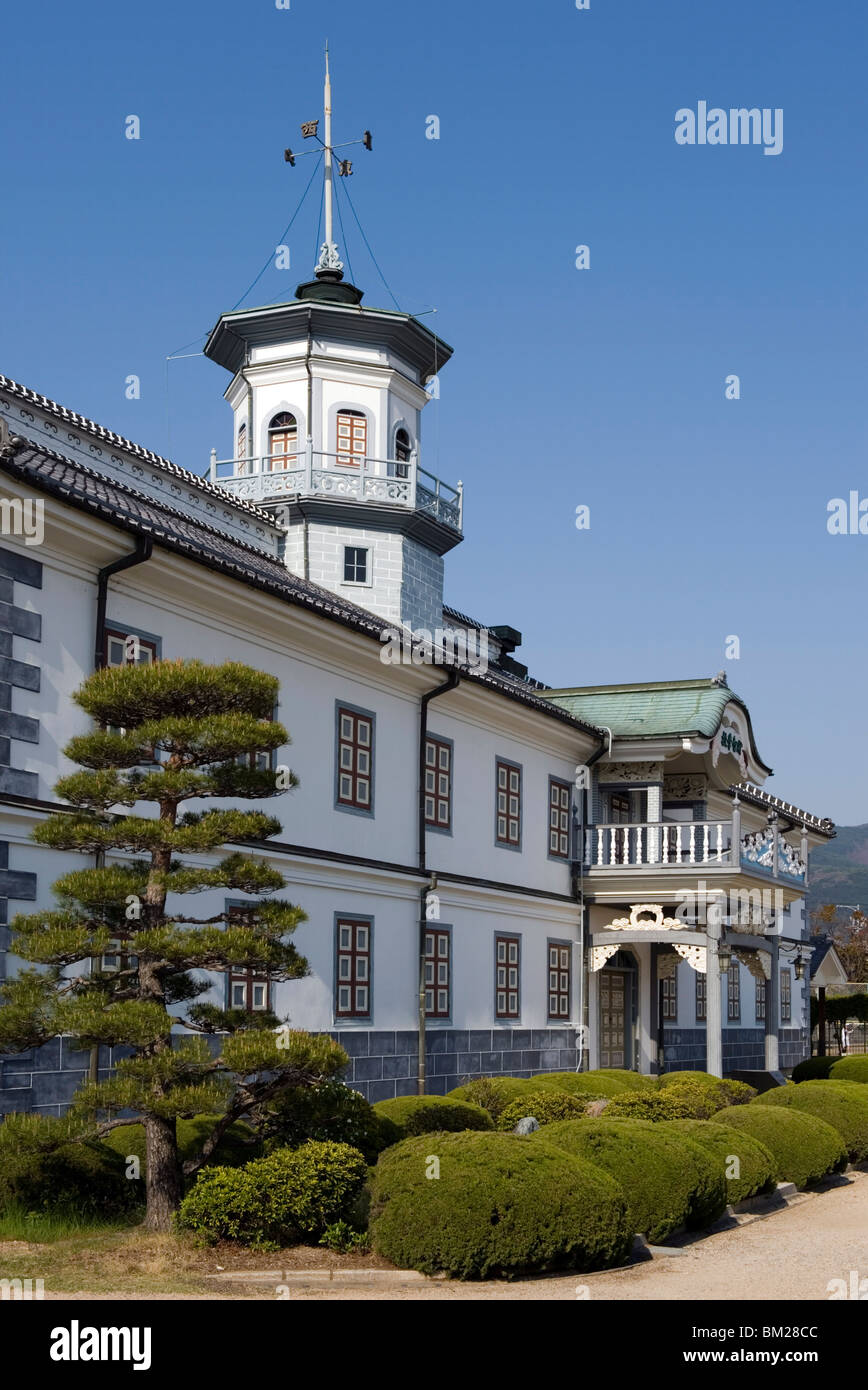 Ehemalige Taisha Zeitraum Kaichi Schule, als eine nationale wichtiges kulturelles Eigentum in Matsumoto, Japan Stockfoto