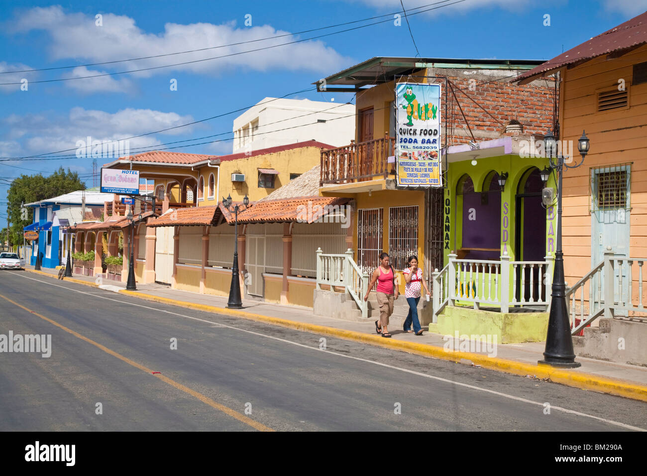 Straßenszene, San Juan Del Sur, Nicaragua Stockfoto