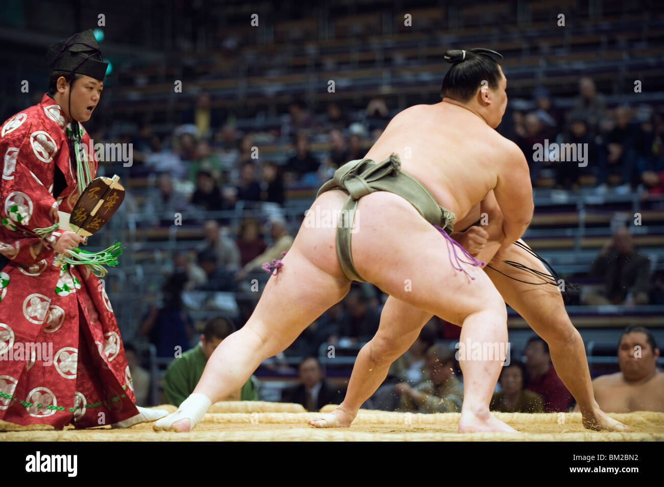 Stadt Fukuoka Sumo Wettbewerb, Kyushu Basho, Fukuoka, Kyushu, Japan Stockfoto