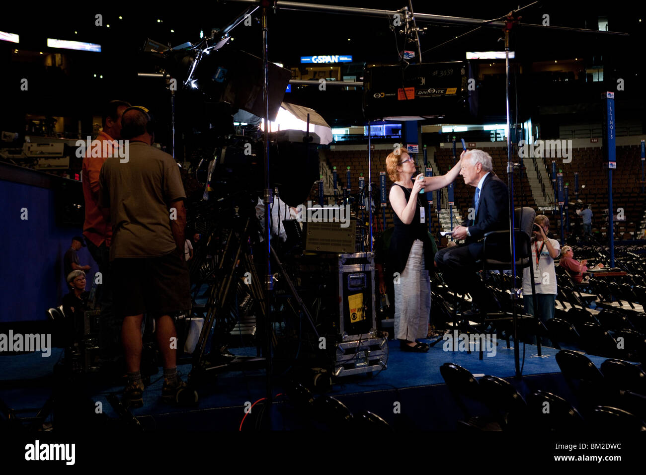 Bob Schieffer Prep Stockfoto