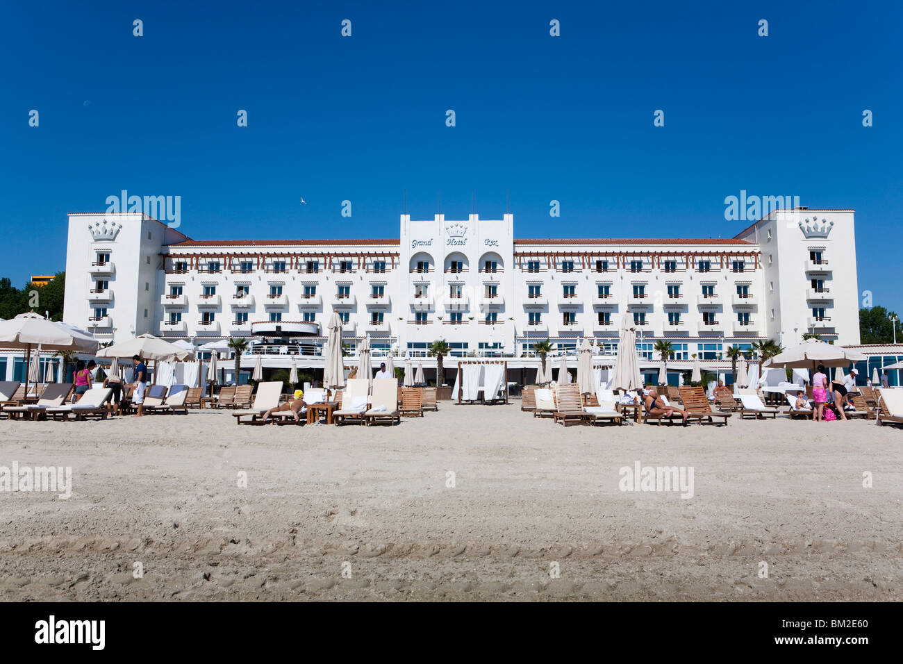 Hotel Rex, Mamaia, Constanta, Rumänien Stockfoto