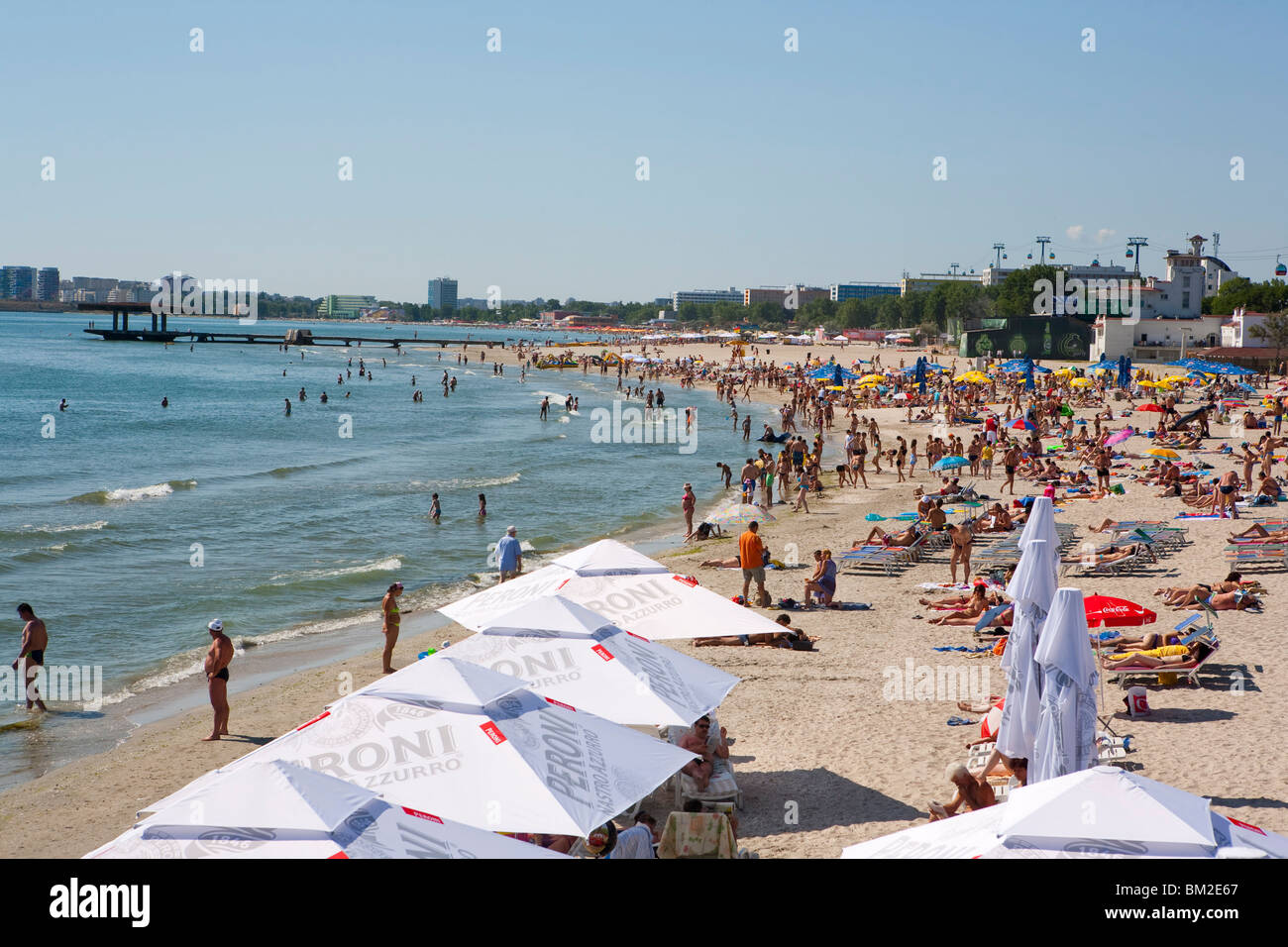 Hotel Rex, Mamaia, Constanta, Rumänien Stockfoto