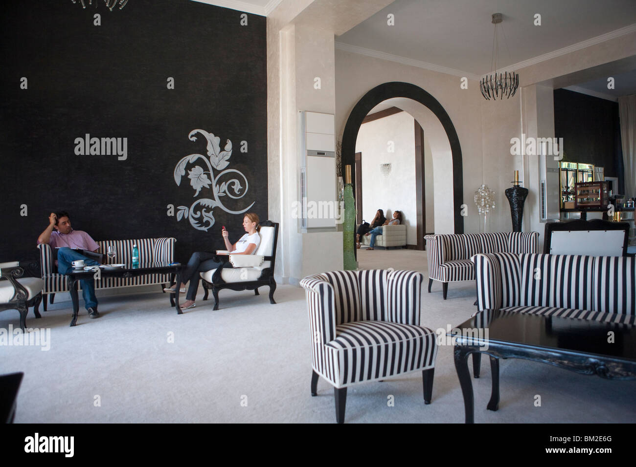 Hotel Rex, Mamaia, Constanta, Rumänien Stockfoto