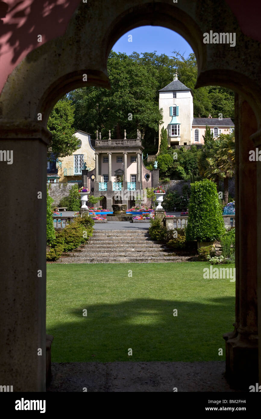 Portmeirion Dorf Gwynedd North Wales UK Stockfoto