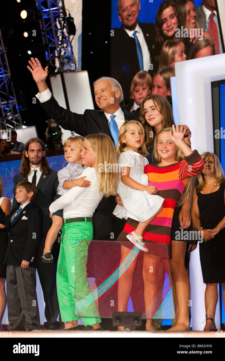 Joe Biden und Familie Stockfoto