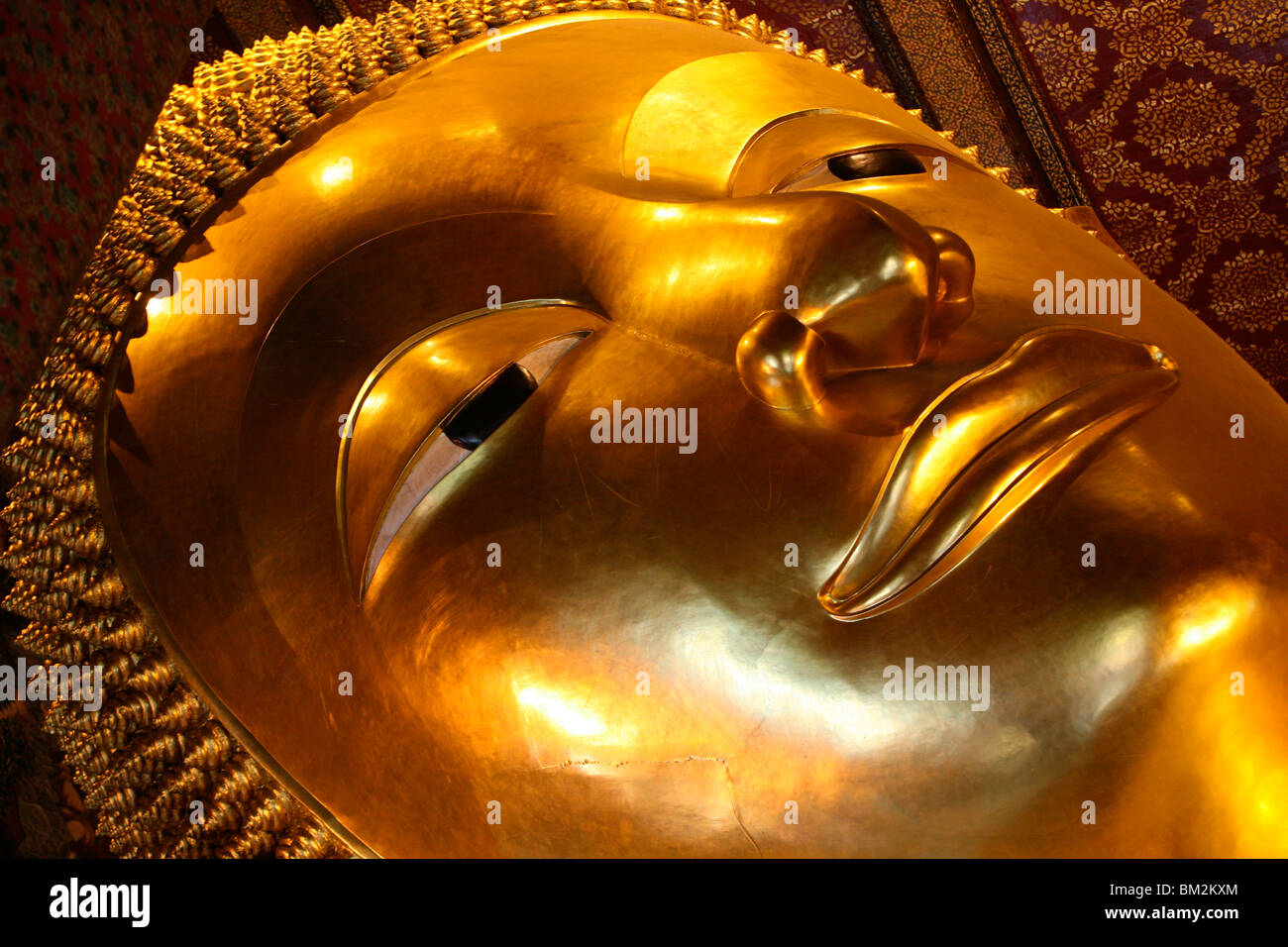 Liegende Buddha im Wat Po Tempel, Bangkok, Thailand, Südostasien Stockfoto
