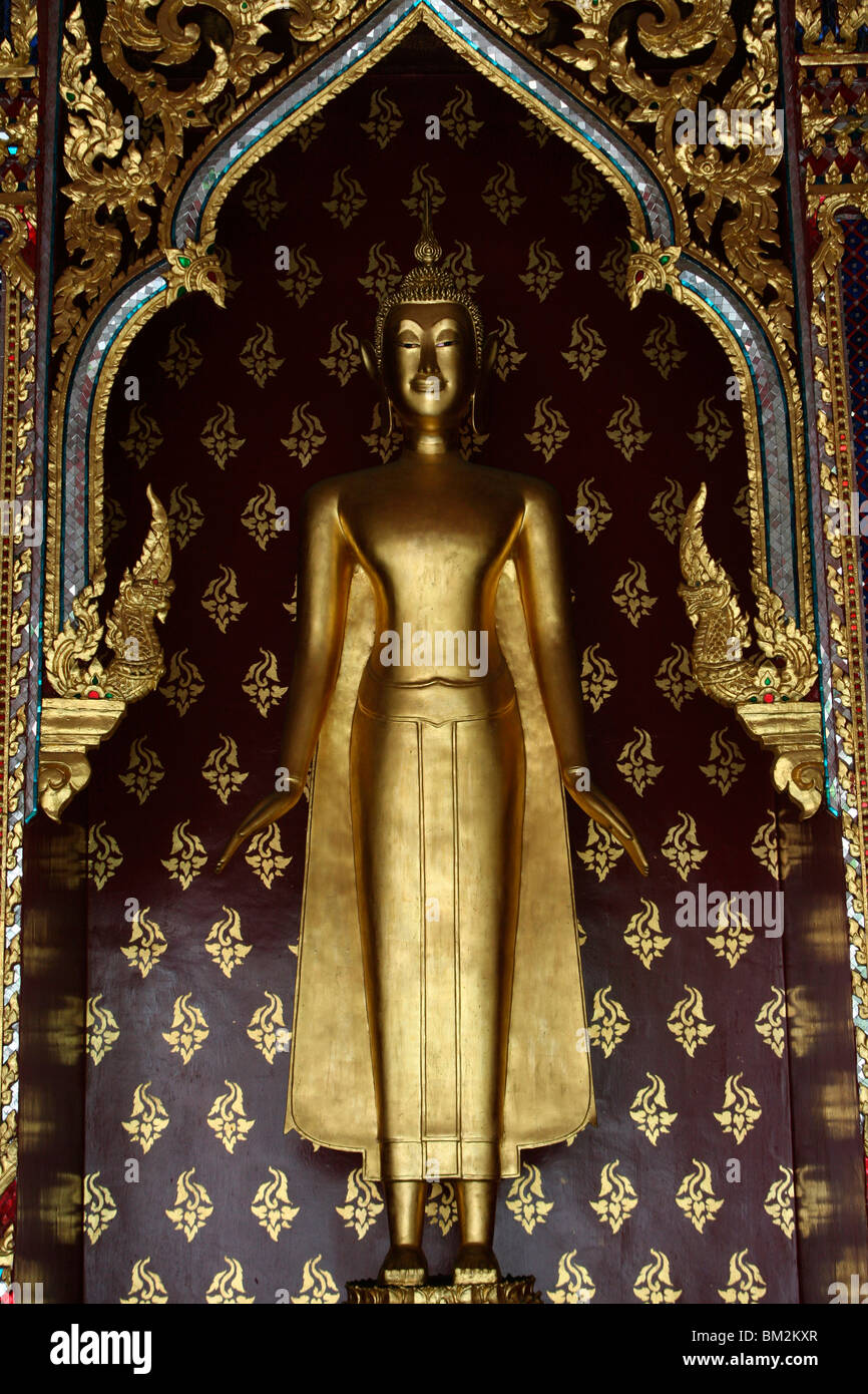 Goldenen Buddha im Wat Po Tempel, Bangkok, Thailand, Südostasien Stockfoto