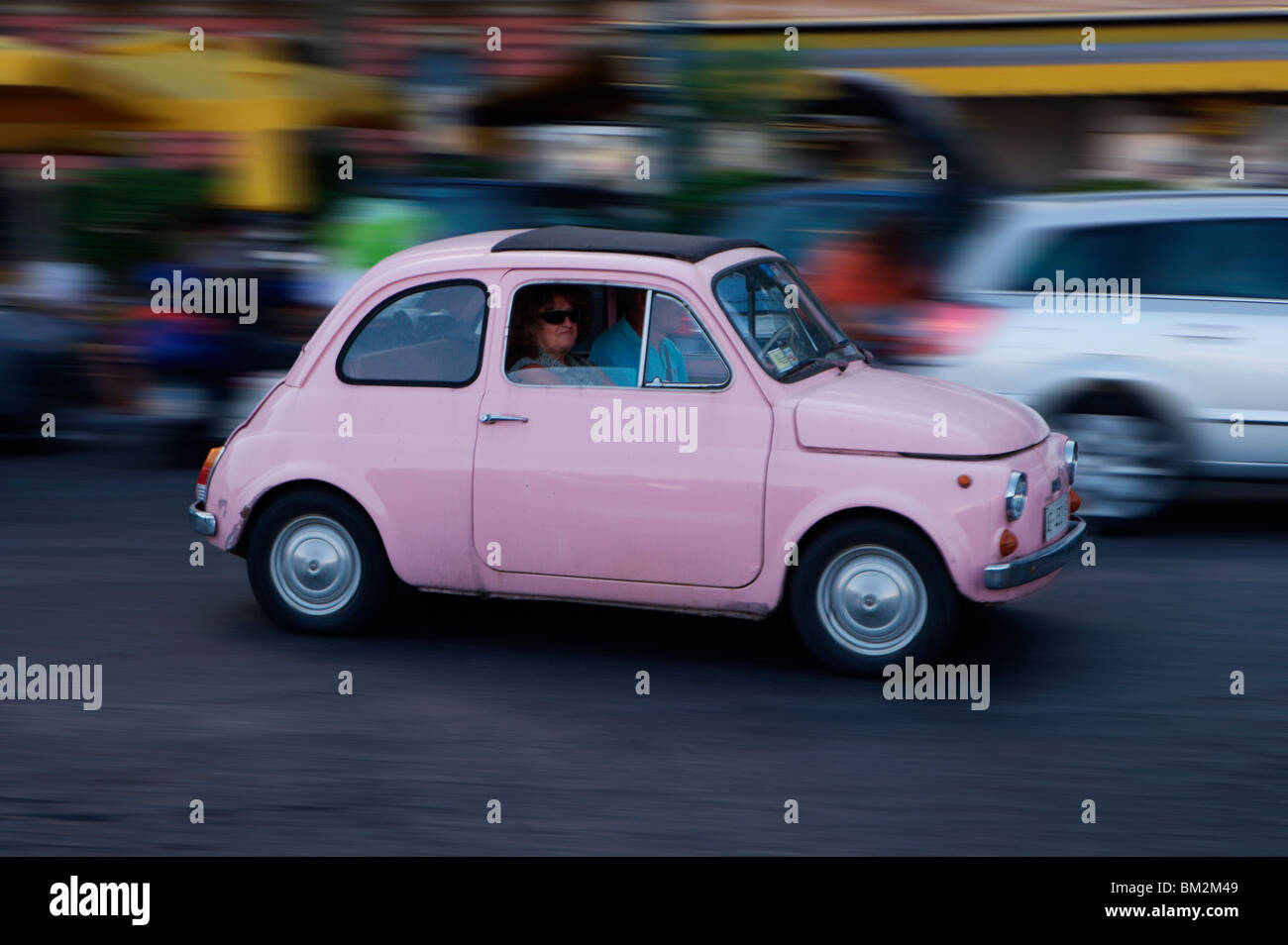 Fiat 500, Neapel, Kampanien, Italien Stockfoto