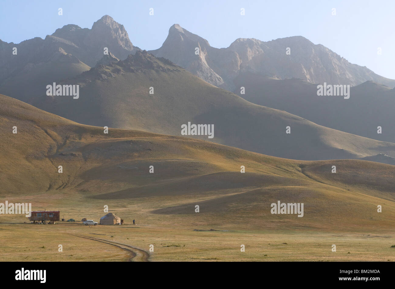Berge in der Nähe von Sary Tash, Kirgisistan Stockfoto