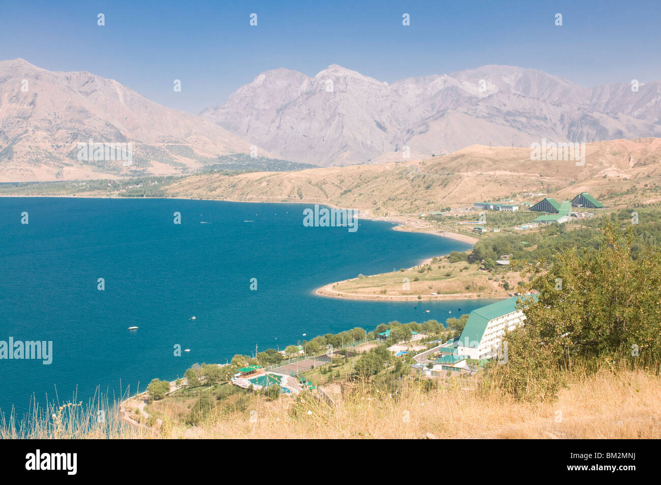 Chorvoq Reservoir im Ugam Chatkal National Park, Chimkar, Usbekistan Stockfoto