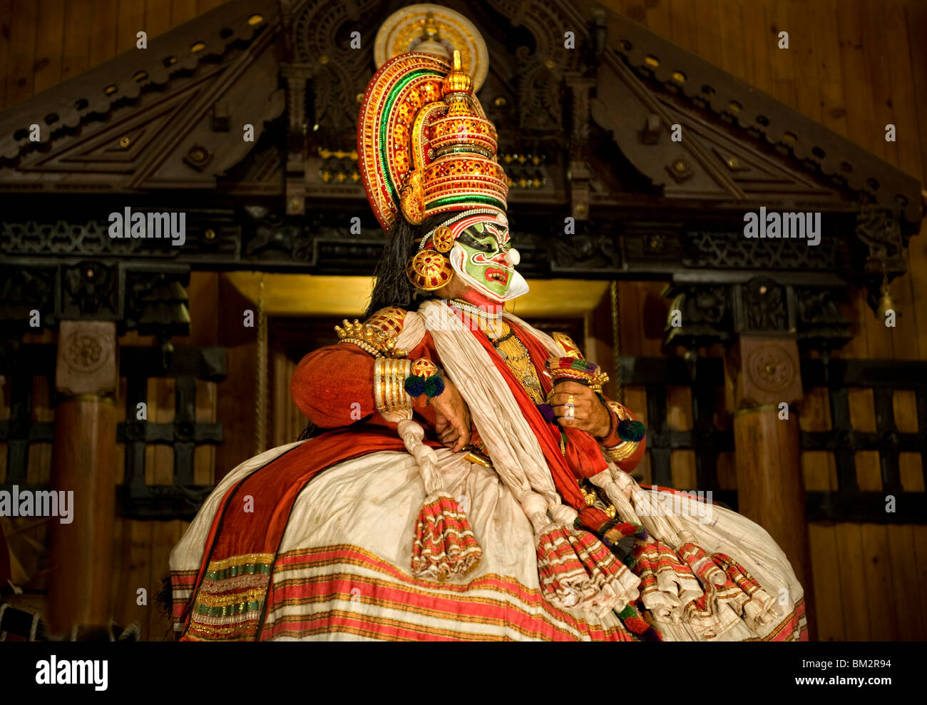 Kathakali-Schauspieler Stockfoto