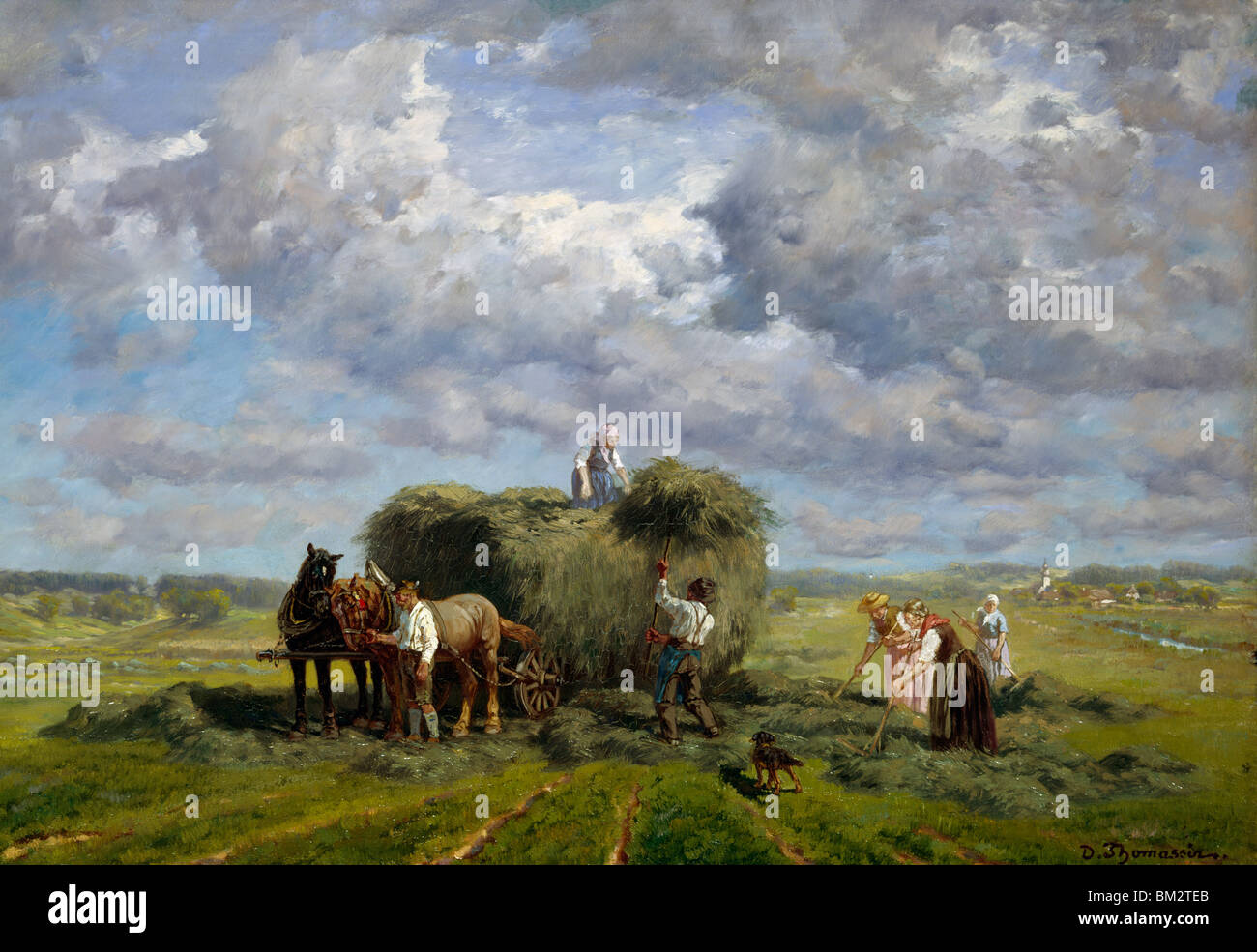 Ernte Tag von Desire Thomassin, (1858-1933) Stockfoto