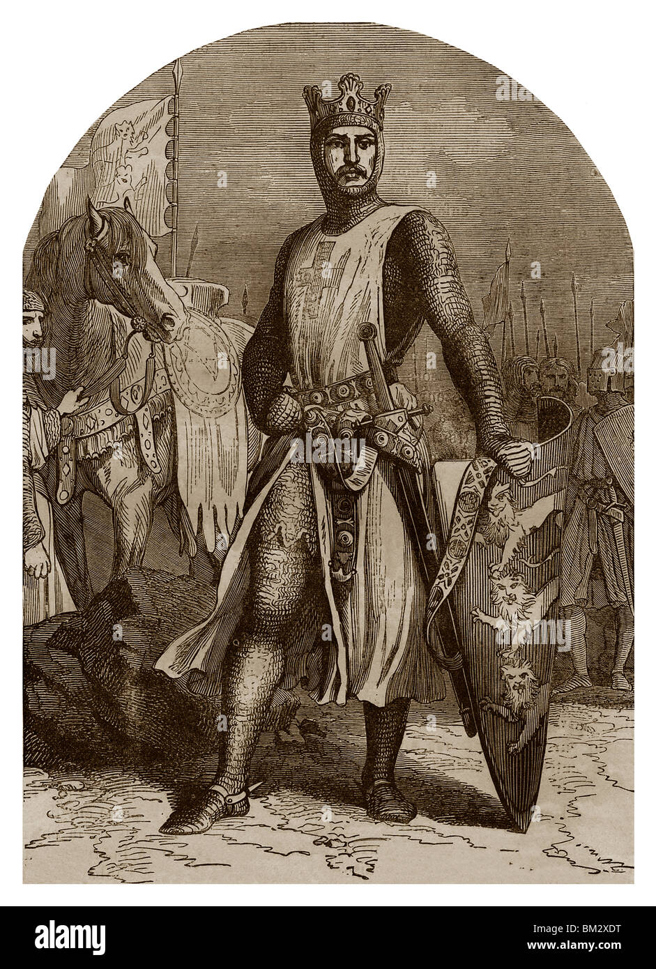 Richard Löwenherz (1157-1199): König von England, Herzog der Normandie und von Aquitanien, Graf von Maine und Anjou. Stockfoto