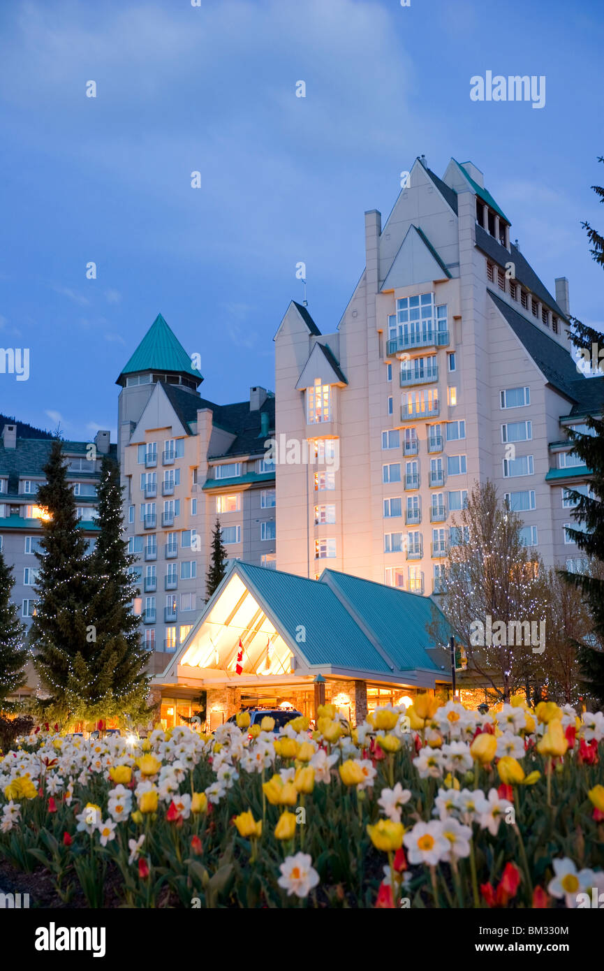 Fairmont Chateau Whistler Hotel in Whistler, Kanada Stockfoto