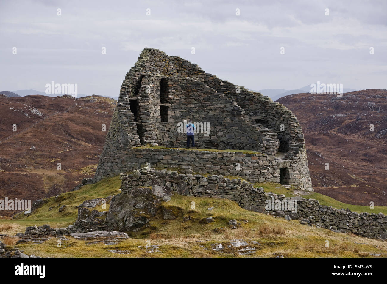 Dun Carloway Carloway Broch, Isle of Lewis. Stockfoto