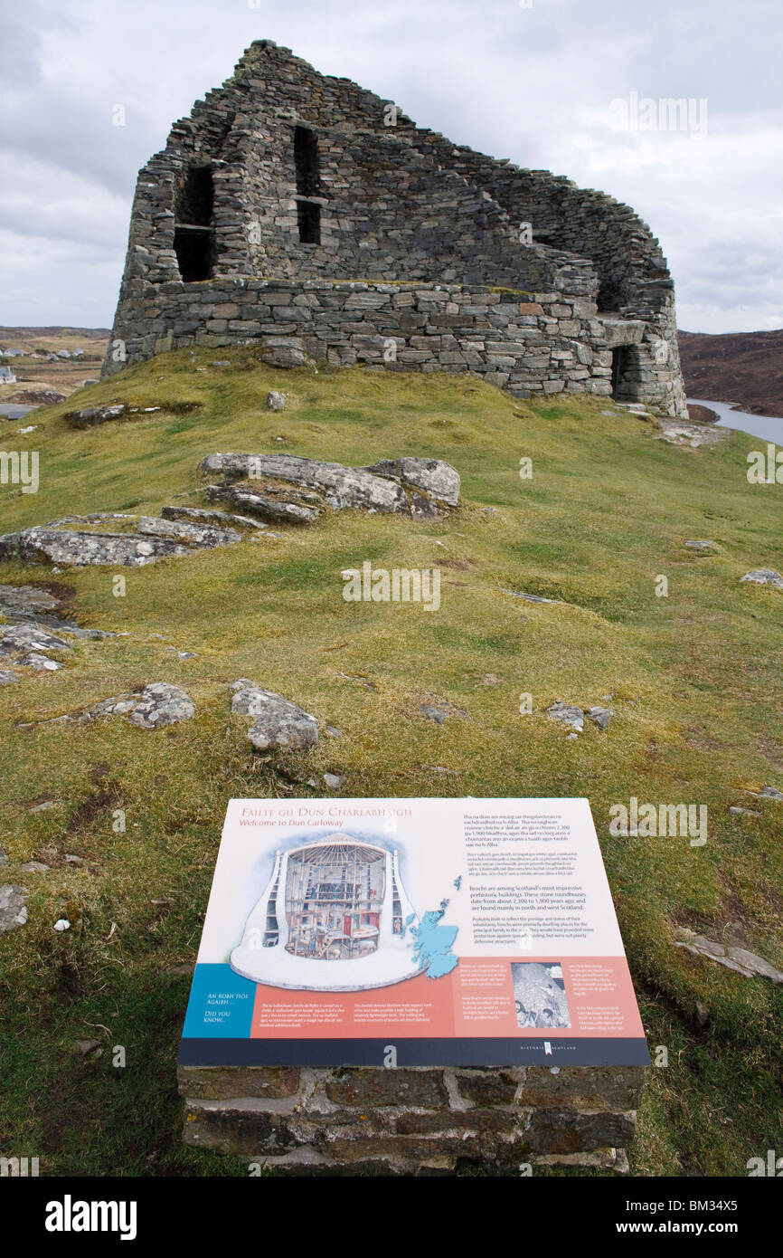 Dun Carloway Carloway Broch, Isle of Lewis. Stockfoto