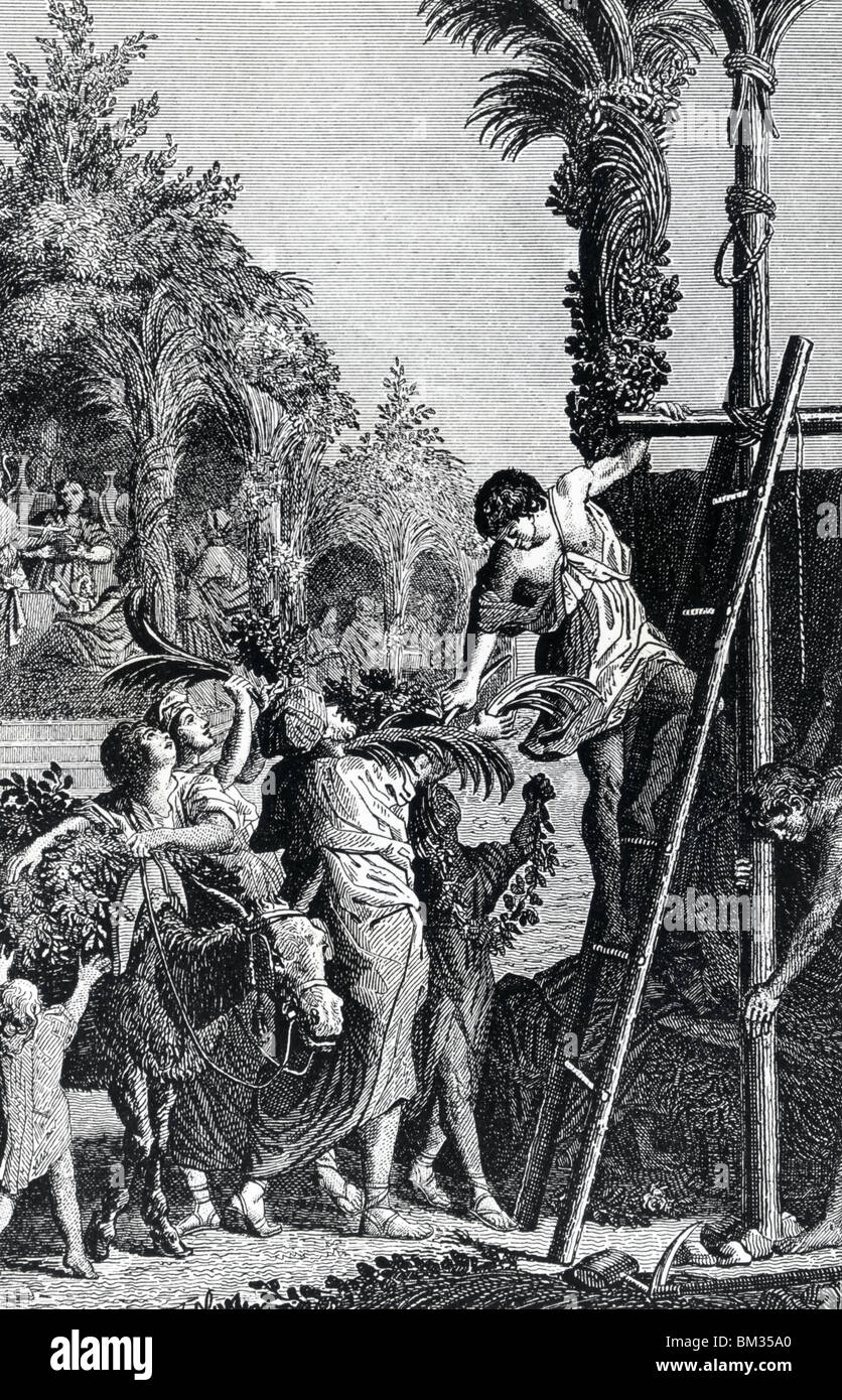 Josiahs Pessach-Festes von Jules Peronard, Abbildung, (18. Jh.) Stockfoto