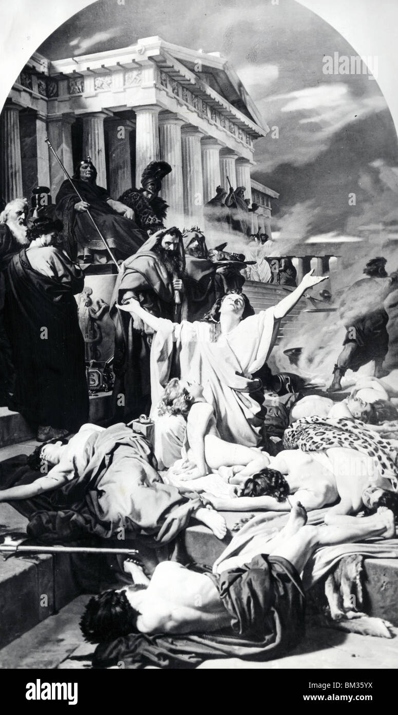 Dornkrone der Makkabäer von Antonio Ciseri, Illustration, (1821-1891) Stockfoto