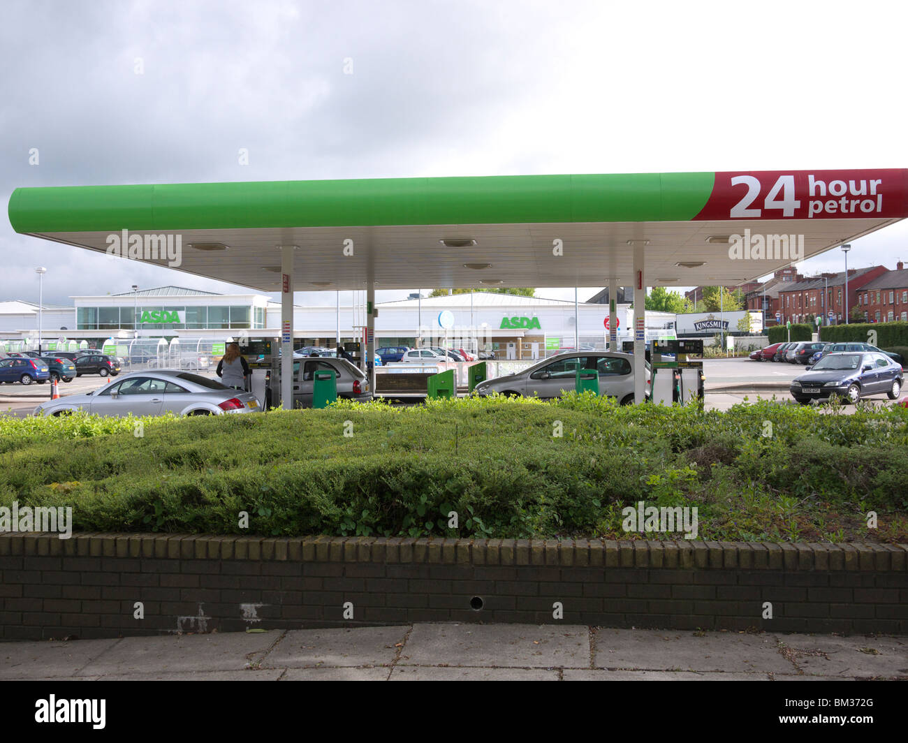 ASDA, Supermarkt fuel Station, Chadderton, Oldham, Lancashire, UK Stockfoto