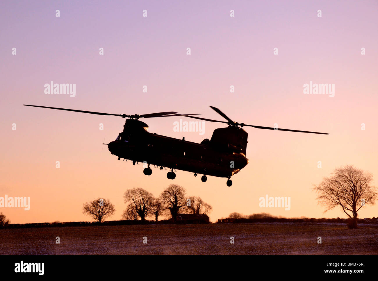 Chinook-Hubschrauber Stockfoto