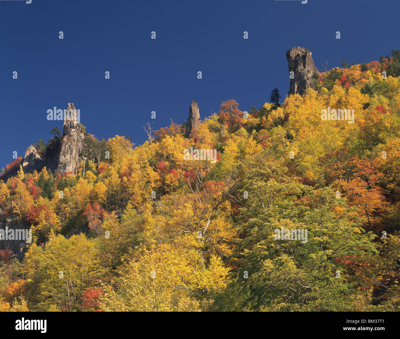 Soun-kyo Gorge, Hokkaido Prefecture, Japan Stockfoto