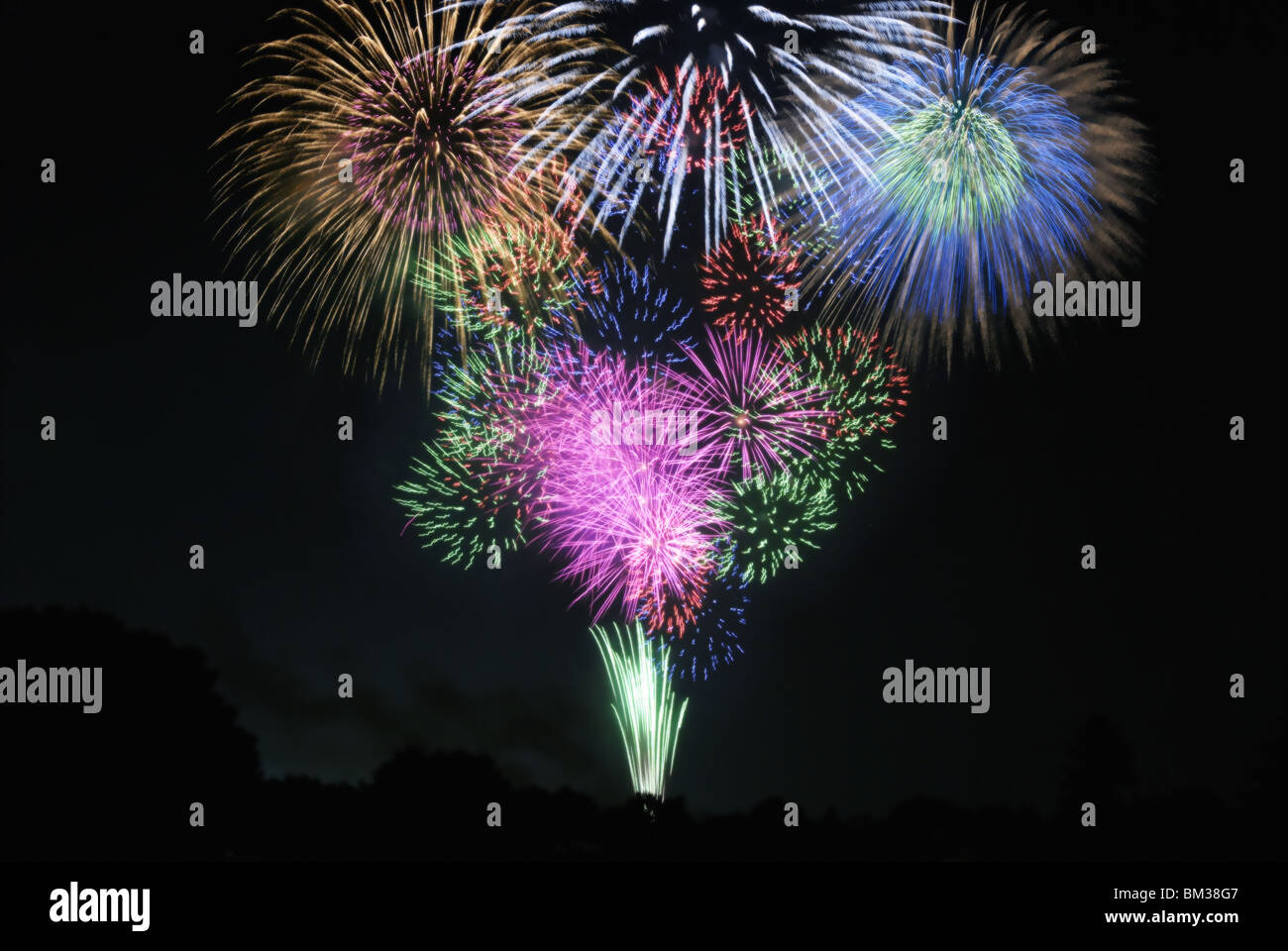 Bottle Rocket Stockfoto