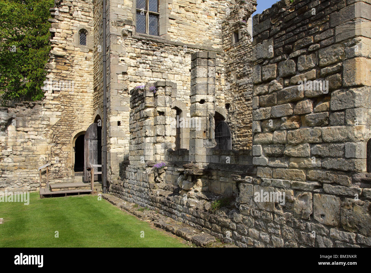 BISCHOFSPALAST.  LINCOLN.  LINCOLNSHIRE.  ENGLAND.  UK Stockfoto