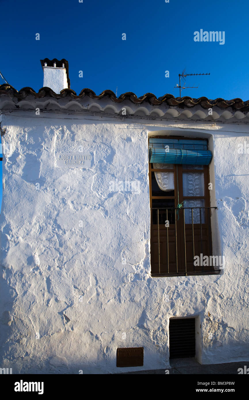 Typische Architektur, Stadt Castaño del Robledo, Provinz Huelva, Andalusien, Spanien Stockfoto