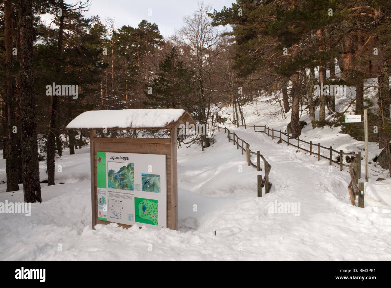 Schwarze Lagune, Naturpark Urbion Gipfel, Soria, Spanien / Laguna Negra, Parque Natural de Los Picos de Urbión, Soria, Spanien Stockfoto